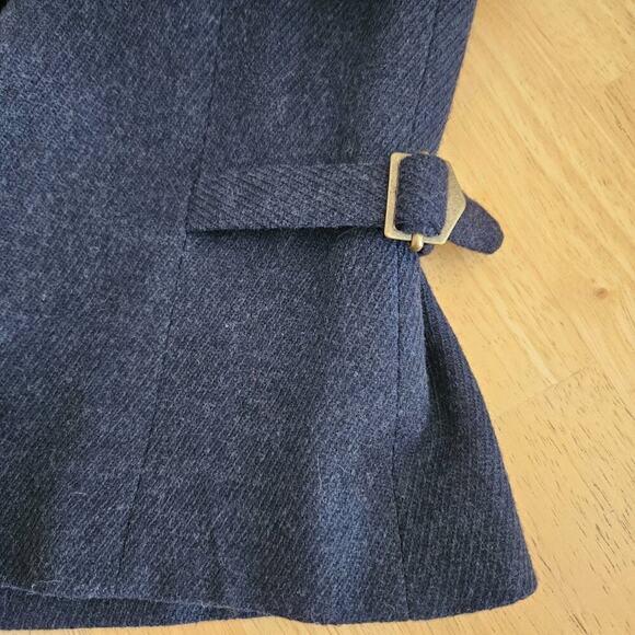 Pendleton VTG Jacket/Blazer 100% Virgin Wool Zip - Navy Blue - Petite 10 - EUC - Picture 5 of 9